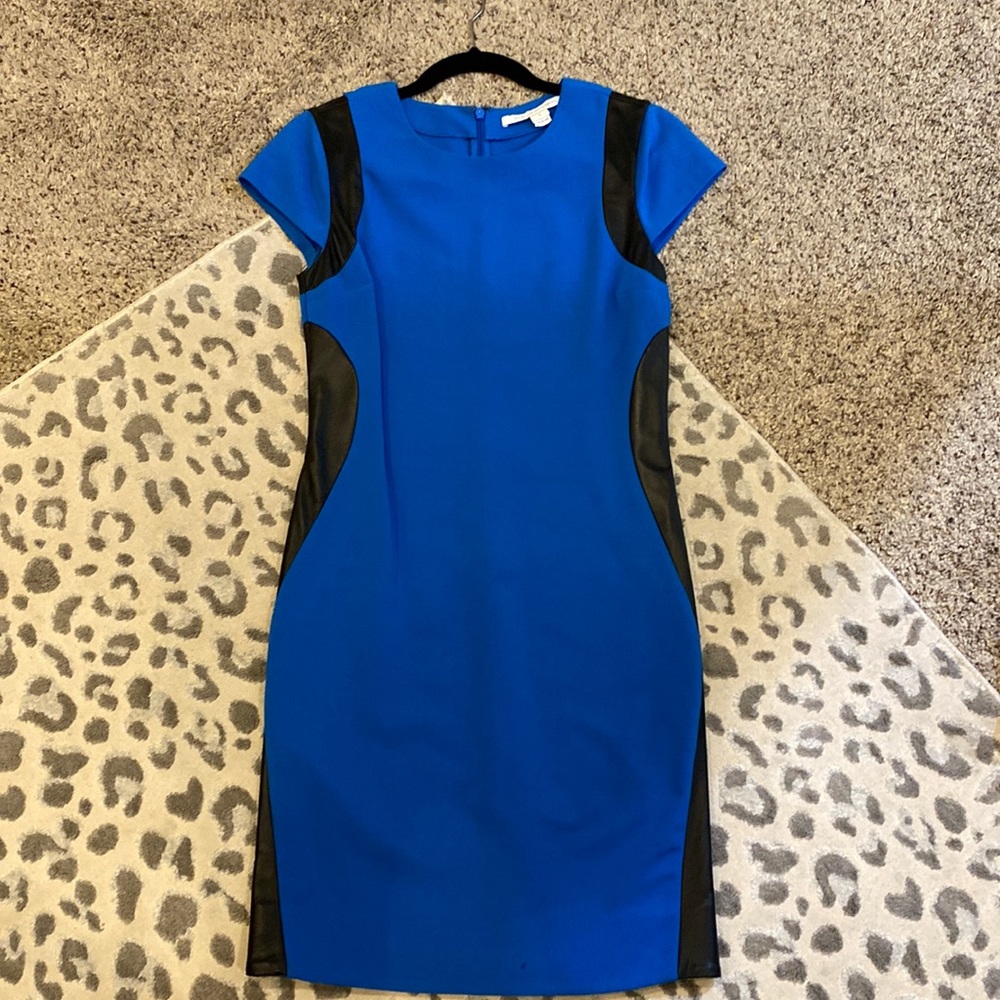Diane VonFurstenberg Leather dress size 6
